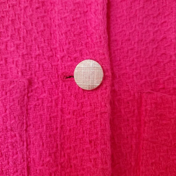 Zara Pink Textured Button Up Jacket - Picture 4 of 5